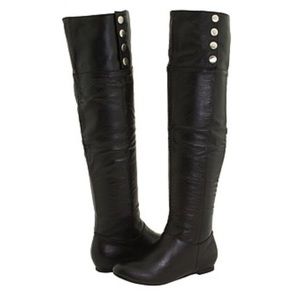 Chinese laundry black leather boots